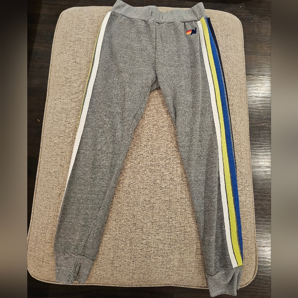 RARE XS 4 stripe Aviator Nation Sweatpants